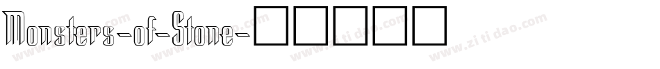 Monsters-of-Stone字体转换