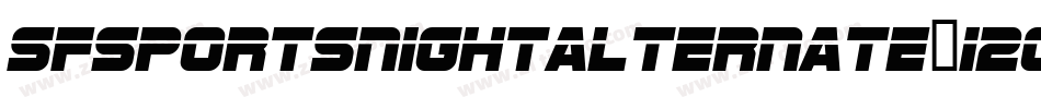 SfSportsNightAlternate-12oj字体转换 SfSportsNightAlternate-12oj字体转换
