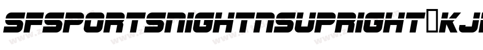 SfSportsNightNsUpright-KJEl字体转换