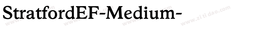 StratfordEF-Medium字体转换