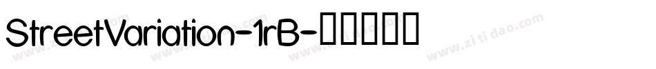 StreetVariation-1rB字体转换