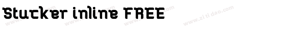 Stucker-inline-FREE字体转换