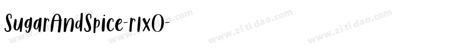 SugarAndSpice-r1xO字体转换 SugarAndSpice-r1xO字体转换