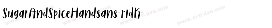 SugarAndSpiceHandsans-r1dK字体转换