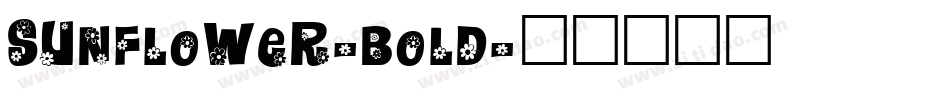 Sunflower-Bold字体转换