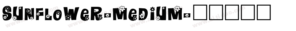 Sunflower-Medium字体转换