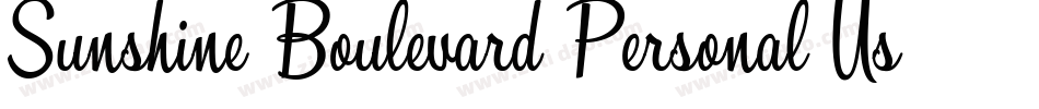 Sunshine-Boulevard-Personal-Use-2字体转换