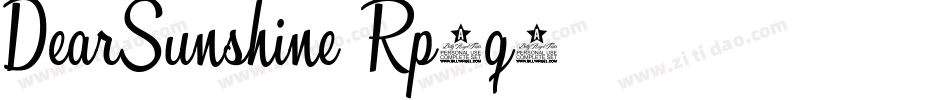 DearSunshine-Rp0q3字体转换