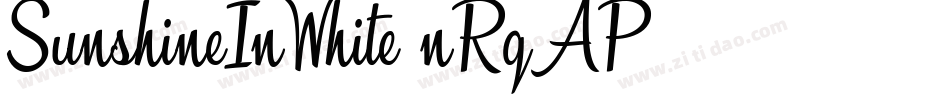 SunshineInWhite-nRgAP字体转换