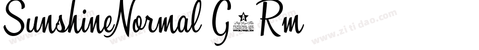 SunshineNormal-G3Rm字体转换