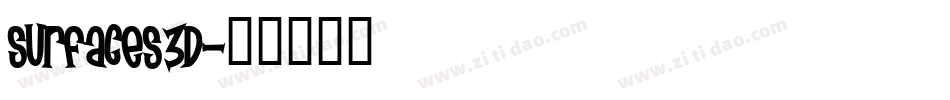 Surfaces3D字体转换