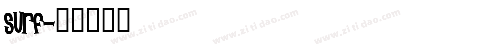 surf字体转换