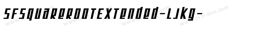 SfSquareRootExtended-LJKG字体转换