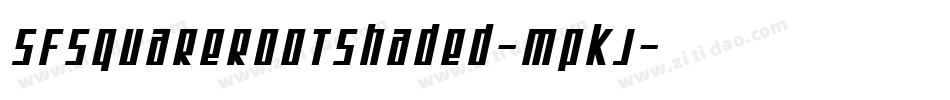 SfSquareRootShaded-mPKj字体转换 SfSquareRootShaded-mPKj字体转换