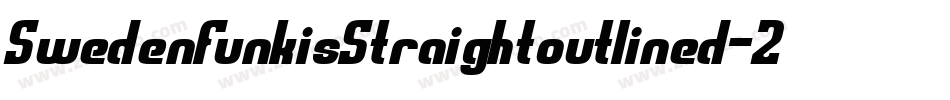 SwedenFunkisStraightoutlined-2ExK字体转换