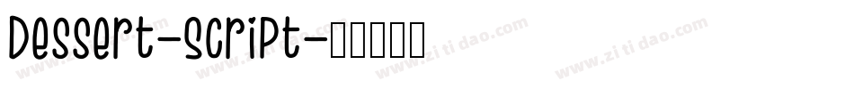 Dessert-Script字体转换