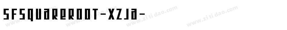 SfSquareRoot-XZJa字体转换 SfSquareRoot-XZJa字体转换