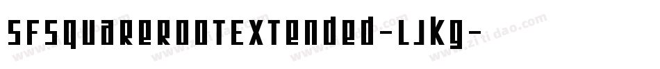 SfSquareRootExtended-LJKG字体转换