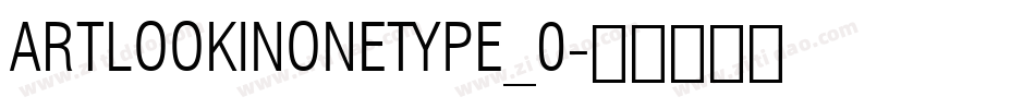 ArtlookinOneType_0字体转换