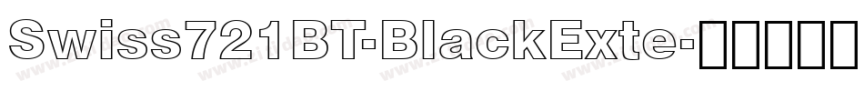 Swiss721BT-BlackExte字体转换