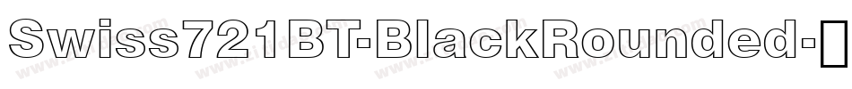 Swiss721BT-BlackRounded字体转换