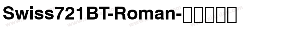 Swiss721BT-Roman字体转换
