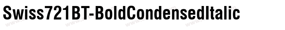 Swiss721BT-BoldCondensedItalic字体转换