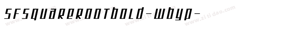 SfSquareRootBold-wByP字体转换 SfSquareRootBold-wByP字体转换