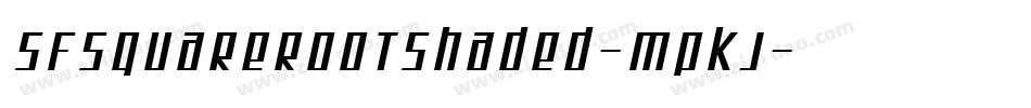 SfSquareRootShaded-mPKj字体转换 SfSquareRootShaded-mPKj字体转换