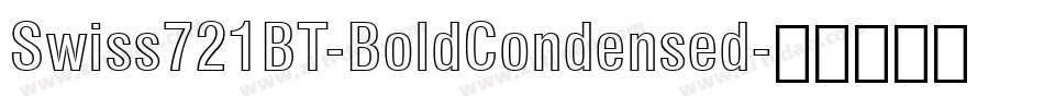Swiss721BT-BoldCondensed字体转换