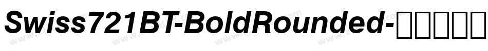 Swiss721BT-BoldRounded字体转换