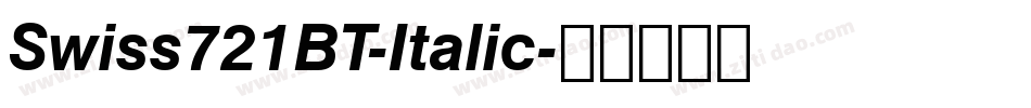 Swiss721BT-Italic字体转换