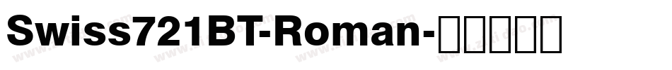 Swiss721BT-Roman字体转换