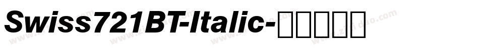 Swiss721BT-Italic字体转换