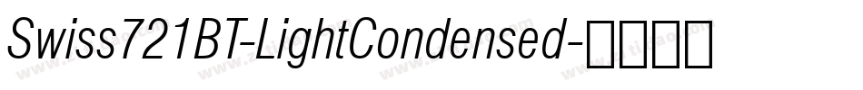 Swiss721BT-LightCondensed字体转换