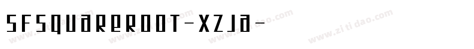 SfSquareRoot-XZJa字体转换 SfSquareRoot-XZJa字体转换