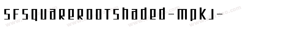 SfSquareRootShaded-mPKj字体转换 SfSquareRootShaded-mPKj字体转换