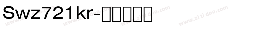 Swz721kr字体转换