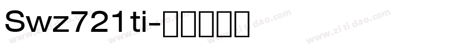 Swz721ti字体转换