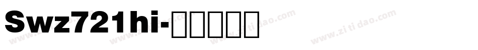 Swz721hi字体转换