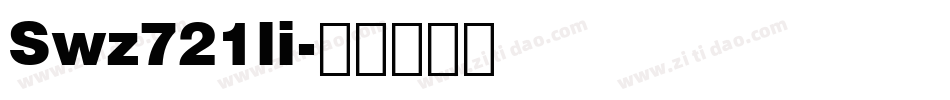 Swz721li字体转换