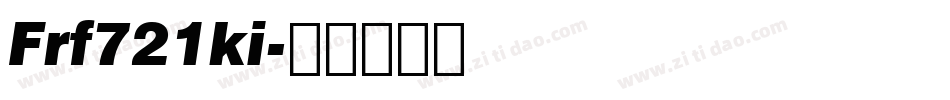 Frf721ki字体转换