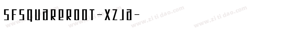 SfSquareRoot-XZJa字体转换 SfSquareRoot-XZJa字体转换