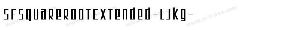 SfSquareRootExtended-LJKG字体转换