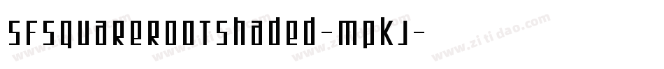 SfSquareRootShaded-mPKj字体转换 SfSquareRootShaded-mPKj字体转换