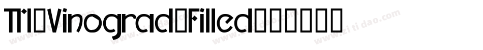 TM-Vinograd-Filled字体转换