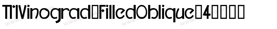 TMVinograd-FilledOblique-4字体转换