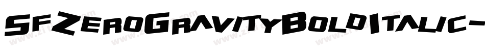 SfZeroGravityBoldItalic-l8lZ字体转换