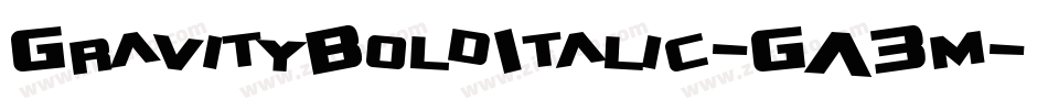 GravityBoldItalic-GA3m字体转换