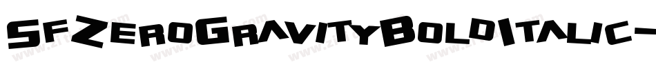 SfZeroGravityBoldItalic-l8lZ字体转换